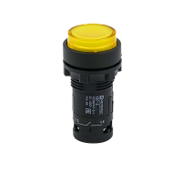 Кнопка желтая выступающая с подсветкой, 1NO, 24V AC/DC, IP54, пластик MTB7-EW35611 | код 132719 | MEYERTEC