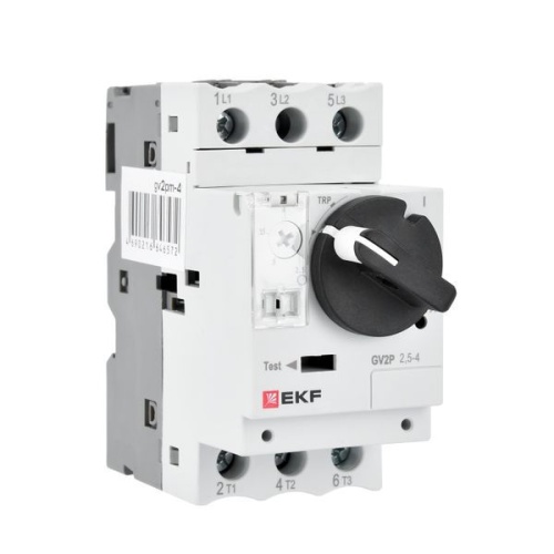 Выключатель автоматический для защиты двигателя GV2P 0.4-0.63А EKF gv2pm-0.63