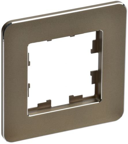 BRITE Рамка 1-мест. РУ-1-1-Бр металл латунь RE IEK | код BR-M12-M-01-K49 | IEK BRITE Рамка 1-мест. РУ-1-1-Бр металл латунь RE IEK | код BR-M12-M-01-K49 | IEK