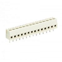 Клемма на печатную плату, подвод кабеля сбоку, без маркировки, 14 полюсов, шаг: 3,50 мм, винтовая фиксация провода, 300V, 10A, цвет: серый, серия 8593 | код 25.195.1453.0 | Wieland