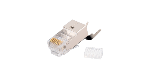 Коннектор NIKOMAX RJ45/8P8C под витую пару, Кат.6a(Класс Ea), 500МГц, покрытие 50мкд, универсальные ножи, экранированный, со вставкой, с хвостовиком, круглый ввод, уп-ка 100шт. | код NMC-RJ88RZ50SA3-T-100 | NIKOMAX Коннектор NIKOMAX RJ45/8P8C под витую пару, Кат.6a(Класс Ea), 500МГц, покрытие 50мкд, универсальные ножи, экранированный, со вставкой, с хвостовиком, круглый ввод, уп-ка 100шт. | код NMC-RJ88RZ50SA3-T-100 | NIKOMAX