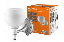 Светильник НББ 21-60-1323 УХЛ4 (белый под серебро, плафон полушар белый) TDM | код SQ0370-0202 | TDM