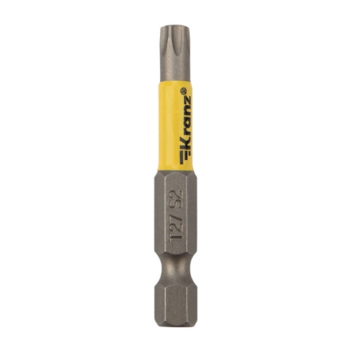 Бита для шуруповерта Torx T27х50 мм (2 шт./уп.) Kranz | код KR-92-0429-1 | KRANZ Бита для шуруповерта Torx T27х50 мм (2 шт./уп.) Kranz | код KR-92-0429-1 | KRANZ