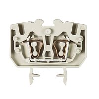 Сдвоенная проходная клемма, тип фиксации провода: пружинный, номинальное сечение: 2,5 мм кв., 24A, 800V, ширина: 10 мм, цвет: серый, тип монтажа: DIN 15 | код 55.703.1053.0 | Wieland