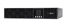 Источник бесперебойного питания / UPS Online, Rack/Tower 6000ВА/5400Вт. USB/RS-232/SNMP Slot/EPO Клеммная колодка (1) (12В /7Ач. х 16) | код ЭКСПЕРТ-6000Р | Сайбер Электро