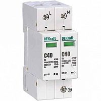 Ограничитель перенапряжений 2P 40кА C 420В ОП-101 | код. 18016DEK | DEKraft 