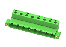 MC-PB7.62H09C-F Разъём штекерный MC, шаг 7.62мм,9 конт., фланц.,зел., шт | код MC-PB7.62H09C-F | SUPU