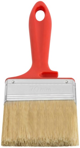 Кисть флейцевая "Крафт" 70мм натур. свет. щетина пластик. ручка с выемкой КУРС 00844 фото 5