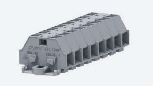 240209 Клемма TB проходная 2-2 с бок. подключ. с крепеж.фланцами, сер., 9 конт., сеч.1.5мм2, шт | код 240209 | SUPU 240209 Клемма TB проходная 2-2 с бок. подключ. с крепеж.фланцами, сер., 9 конт., сеч.1.5мм2, шт | код 240209 | SUPU