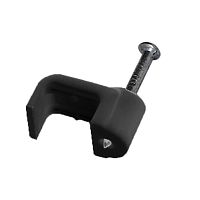 Крепеж кабеля плоский 10 х 5 мм, черный (упак. 50 шт) REXANT | код 07-4211-1 | REXANT