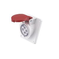 Розетка панельная с наклоном PAS IP44 32А 3P+E 400В | код DIS4133266 | DKC