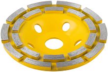 Диск шлифовальный алмазный посадочный диаметр 22.2мм сегментный двойн. ряд 125мм FIT 39517