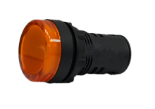 Лампа сигнальная компактная ф22 LED 230В желтая IP44 | код LS3-22D/Y220 | ELVERT