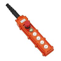 Пульт кнопочный NP3-2K на 4 кнопки, кнопка «ВКЛ» с фикс., повор. «Грибок» c фикс. IP65 (R) | код 586057 | CHINT