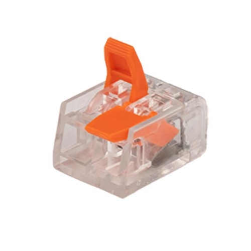 Клеммы монтажные многоразовые PTC-2P 221-412 450V 32A 0,14-4.0mm2, 2 отверстия прозрачные / 50шт. | код 5050884 | JazzWay фото 2