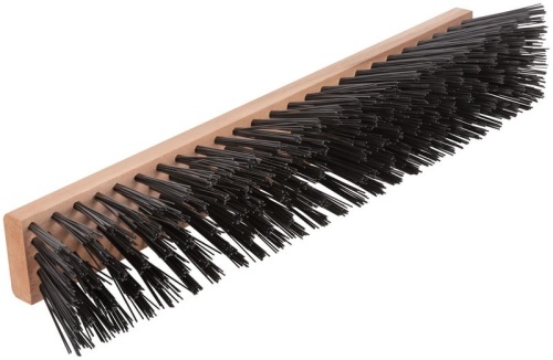 Щетка уличная Профи деревянная, жесткая щетина, отверстие с резьбой под углом, 5-ти рядная, 500х65 м | код 68053 | FIT фото 2