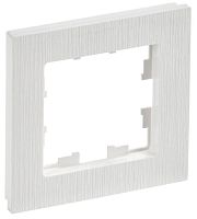 Рамка 1-м BRITE РУ-1-Бр бел. рифленый | код BR-M12-51-K01 | IEK