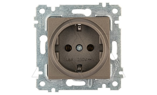 Rita - Розетка 2P+E, антрацит | код 2200-600-0286 | Mutlusan Rita - Розетка 2P+E, антрацит | код 2200-600-0286 | Mutlusan