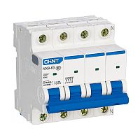 Авт. выкл. NXB-63S 4P 4А 4.5kA х-ка B соответствует стандарту ROHS (CHINT) | код 296889 | CHINT