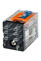 RP5.31.8.380.05 Миниатюрное силовое реле 1 перекидной контакт 16А (~ 380В AC) блокируемая кнопка проверки + светодиод | код RP531838005 | РЕЛЕОН