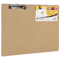 Доска-планшет БОЛЬШОГО ФОРМАТА (440х320 мм), А3, BRAUBERG Eco с двумя прижимами, МДФ, 3 мм, 232227 | код 232227 | BRAUBERG