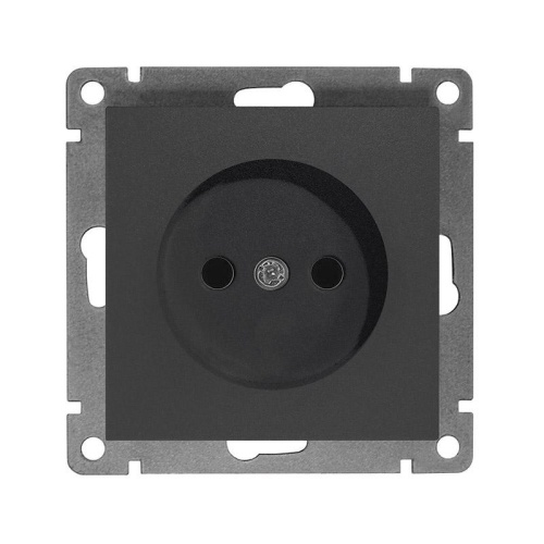 Розетка 1-м СП Афина 16А IP20 без заземл. механизм графит | код A0022-Gr | Universal Розетка 1-м СП Афина 16А IP20 без заземл. механизм графит | код A0022-Gr | Universal