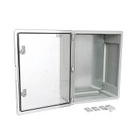 Корпус пластиковый с монтажной панелью ЩМП IP65 прозрачная дверь 500х400х240 Промрукав | код PR08.26494 | ПРОМРУКАВ