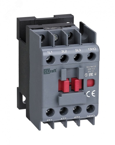 Контактор 6А 110В АС3 АС4 1НЗ КМ-102 | код 22060DEK | Dekraft