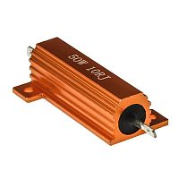 Мощный постоянный резистор RUICHI RX24 50W 5% 10R, алюминиевый корпус | код 107646 | Ruichi