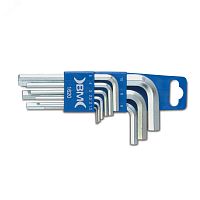 Набор шестигранных ключей 9 шт., 1,5-10 мм | код BM-1620 | BM Group