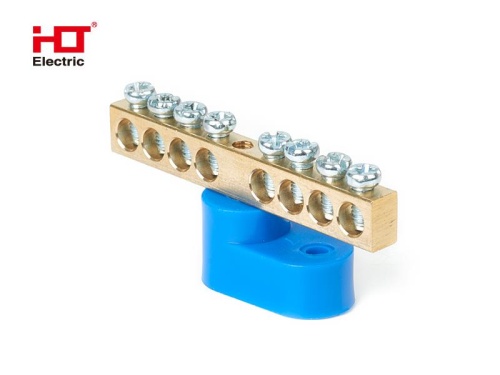 Шина N ноль на одном угловом изол ШНИ-6х9-8-У1-синий HLT | код 081-01-102 | HLT Шина N ноль на одном угловом изол ШНИ-6х9-8-У1-синий HLT | код 081-01-102 | HLT