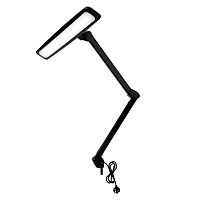 Лампа настольная бестеневая REXANT, струбцина, ECO light , 84 SMD LED, сенсорный диммер, черная | код 31-0411 | REXANT