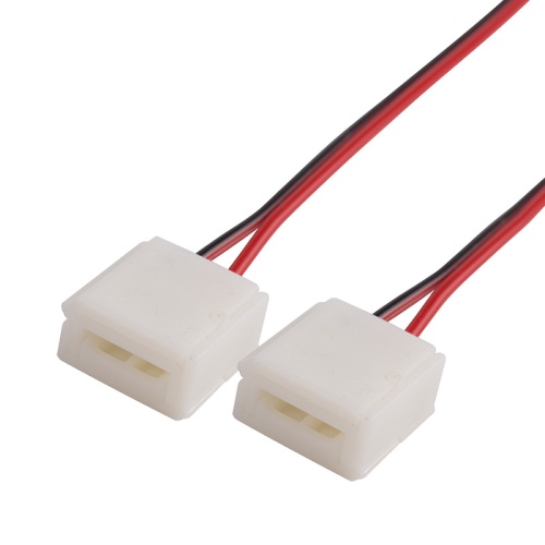 Коннектор соединительный (2 разъема) для одноцветных светодиодных лент с влагозащитой шириной 10 мм, длина 15 см LAMPER | код 144-025 | LAMPER