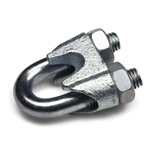 Зажим троса одинарный D4мм тип Слоник DIN 741 (100 шт/уп) Промрукав | код PR08.3892 | ПРОМРУКАВ