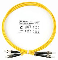 Cabeus FOP(d)-9-FC-ST-10m Шнур оптический duplex FC-ST 9/125 sm 10м LSZH | код 7498c | Cabeus
