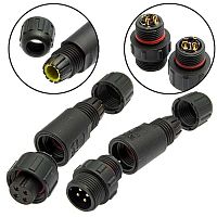 Разъём герметичный SZC-190 4pin (IP68), 4 контакта | код 106759 | SZC