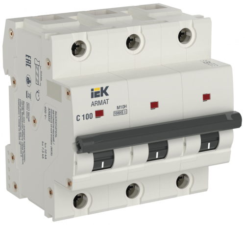 ARMAT Авт. выкл. M10H 3P C 100А IEK | код AR-M10H-3-C100 | IEK ARMAT Авт. выкл. M10H 3P C 100А IEK | код AR-M10H-3-C100 | IEK