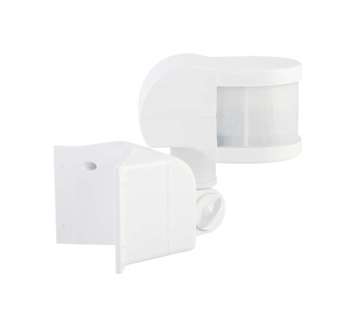 Датчик движения, настенный/угловой, DD-06, 270, 10-420с, 12м, 1200Вт, IP44, белый, 25828 5, duwi | код 25828 5 | Duwi