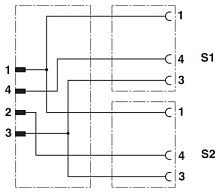 Кабель для датчика / исполнительного элемента SAC-3P-M8Y/2X0,3-PUR/M 8MS | код 1409250 | PHOENIX CONTACT