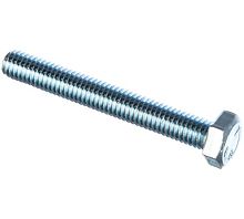 Болт DIN 933 M10х100 полная резьба шестигранная глова класс прочности 5.8 покрытие цинк | код DIN933-M10x100ZN | Крепдил
