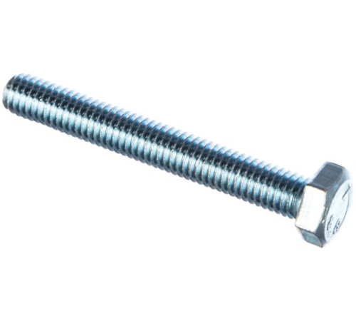 Болт DIN 933 M10х100 полная резьба шестигранная глова класс прочности 5.8 покрытие цинк | код DIN933-M10x100ZN | Крепдил Болт DIN 933 M10х100 полная резьба шестигранная глова класс прочности 5.8 покрытие цинк | код DIN933-M10x100ZN | Крепдил