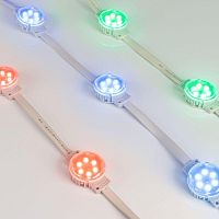 Модуль управляемый SPI-F6-D40 24V RGB-RAM-Auto (1.25W, IP68, 120 deg) (Пластик, 3 года) | код 36828 | Arlight