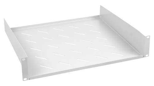 Cabeus SH-J017-2U-400 Полка 19 перфорированная консольная 2U глубина 400 мм | код 7766c | Cabeus