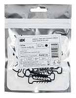 Дюбель-хомут 5х10мм для плоского кабеля нейлон черн. (уп.25шт) | код UDH14-05-10-025-K02 | IEK