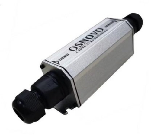 Удлинитель PoE уличный 10/100/1000M Gigabit Ethernet до 500м(до 22W) со встроенной грозозащитой 6kV | код 00-00013919 | OSNOVO Удлинитель PoE уличный 10/100/1000M Gigabit Ethernet до 500м(до 22W) со встроенной грозозащитой 6kV | код 00-00013919 | OSNOVO