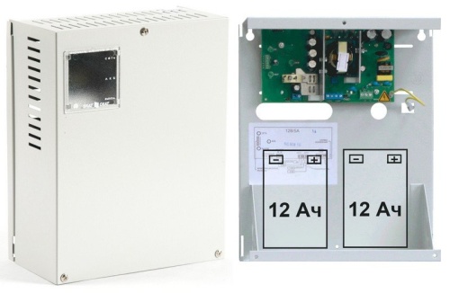 Источник вторичного электропитания СКАТ-1200 ист бесп пит 12В, 5А, под АКБ 7-17Ач | код. 90 | Бастион