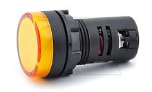 Светосигнальная арматура SK 24VAC/DC, 22мм, IP65, желтая | код SK22D24VYELLOW | SEL