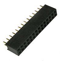 Гнездо для плат 2.54 мм RUICHI PBD 28 (PBD 2x14), 28 контактов | код 63453 | Ruichi