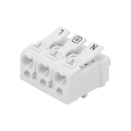 Клемма пружинная соединительная КСП 3-полюсная с монтажными ножками (100 шт./уп.) REXANT | код 07-6215-1 | REXANT Клемма пружинная соединительная КСП 3-полюсная с монтажными ножками (100 шт./уп.) REXANT | код 07-6215-1 | REXANT