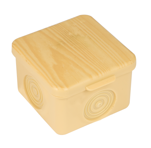 Коробка распаячная КМР-030-037 пылевлагозащищенная без мембранных вводов (65х65х50) светлое дерево PROxima | код plc-kmr-030-037-s | EKF Коробка распаячная КМР-030-037 пылевлагозащищенная без мембранных вводов (65х65х50) светлое дерево PROxima | код plc-kmr-030-037-s | EKF